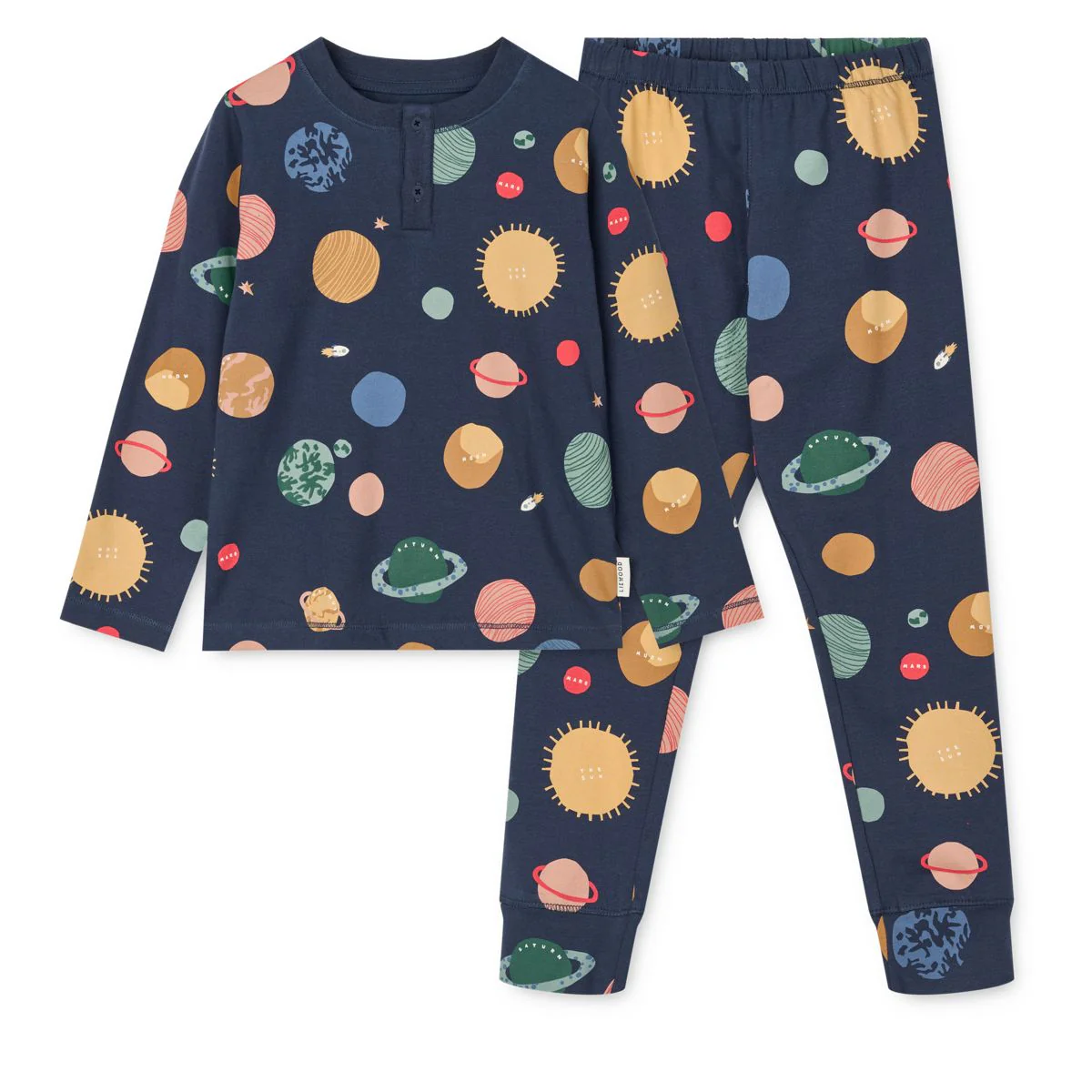 Liewood Wilhelm Universe set maglia pantalone cotone