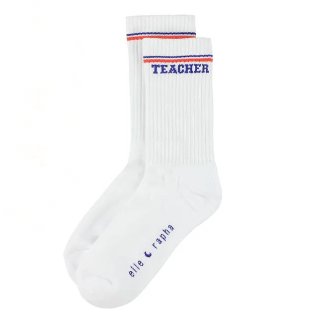 Ella and Rapha Magic Teacher calzini bianchi 37-41 cotone