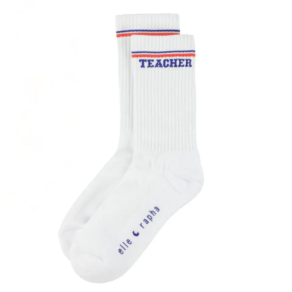 Ella and Rapha Magic Teacher calzini bianchi 37-41 cotone