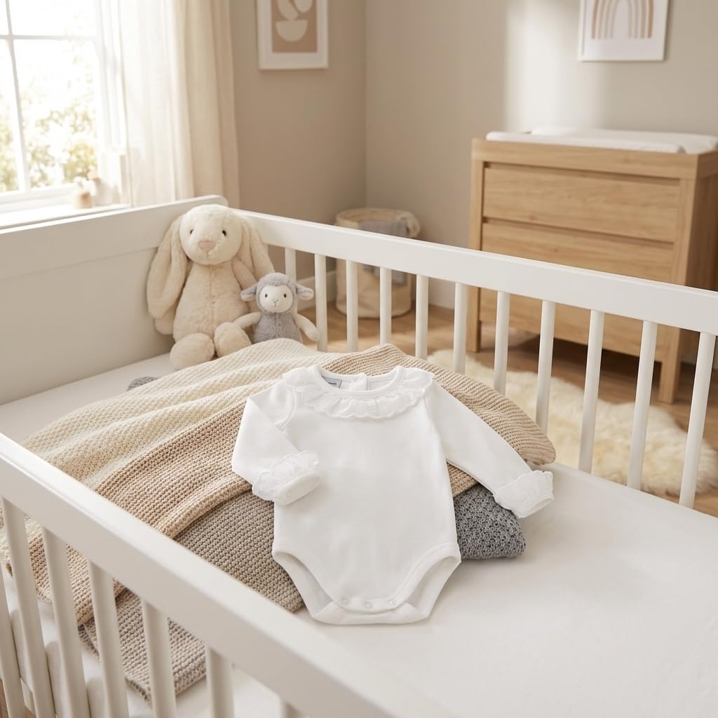 Babidu 1199 body maniche lunghe bianco 0-3 mesi pizzo