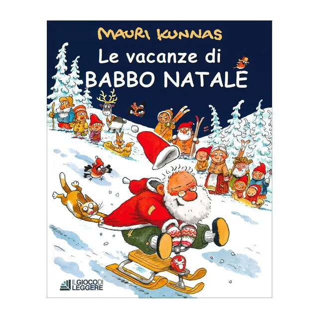 Le vacanze di Babbo Natale libro bambini 4 anni rigida