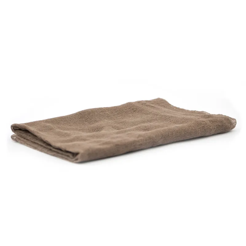 Ostheimer telo gioco garza di cotone 90x90 marrone