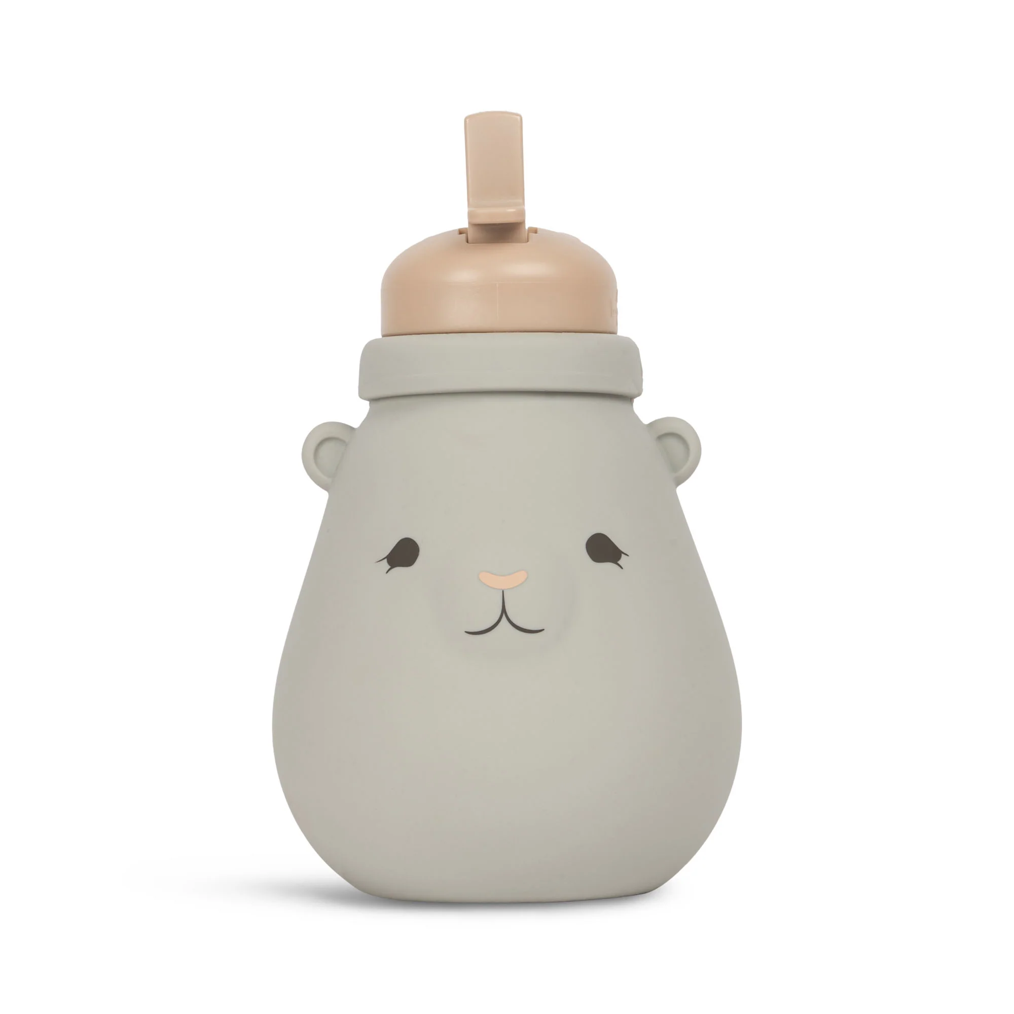 Konges Sløjd Teddy Topanga borraccia silicone 400 ml con cannuccia