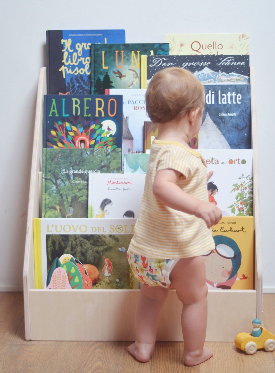 Baboo Edicola libreria frontale Montessori legno 63 cm