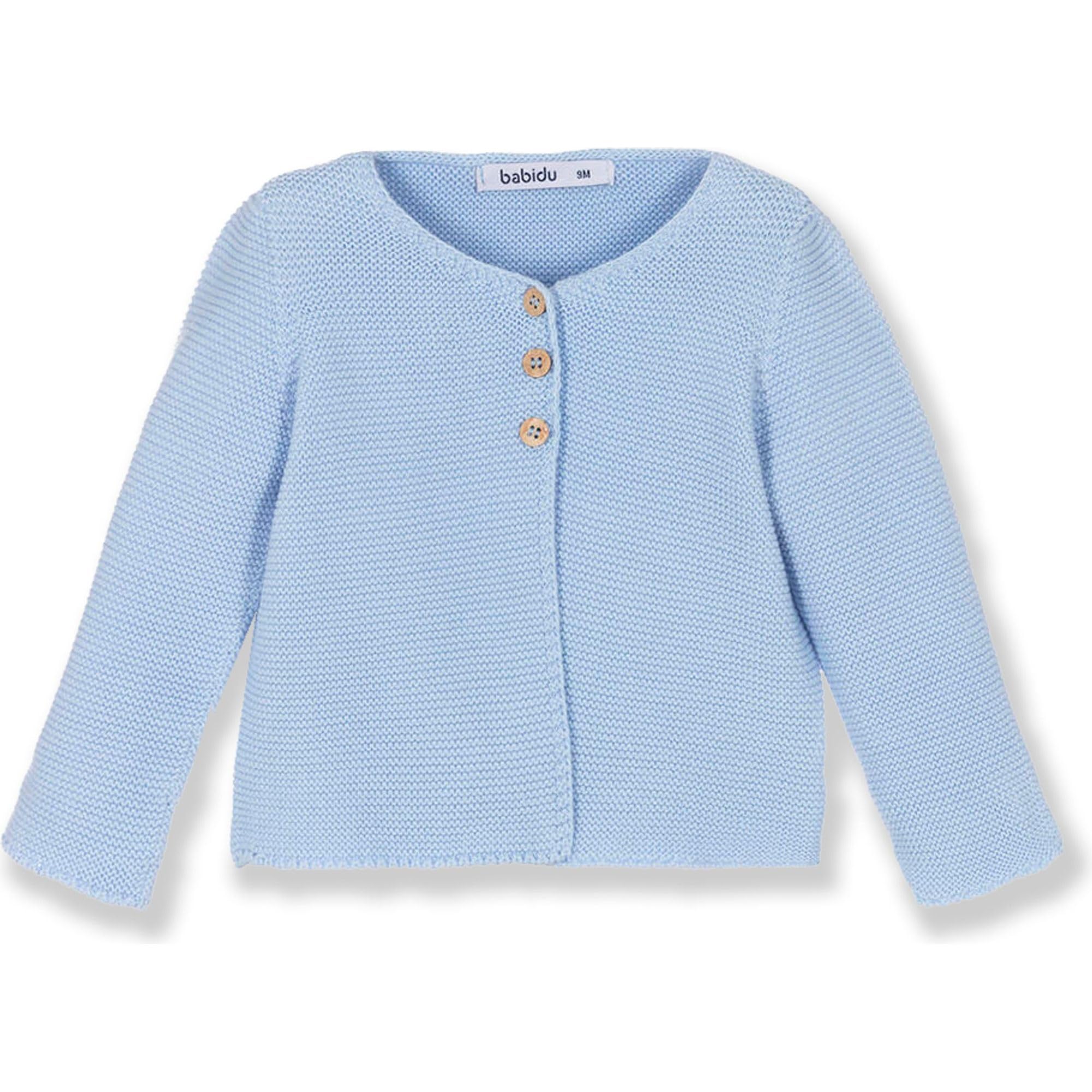 Babidu maglione neonato cotone bottoni legno
