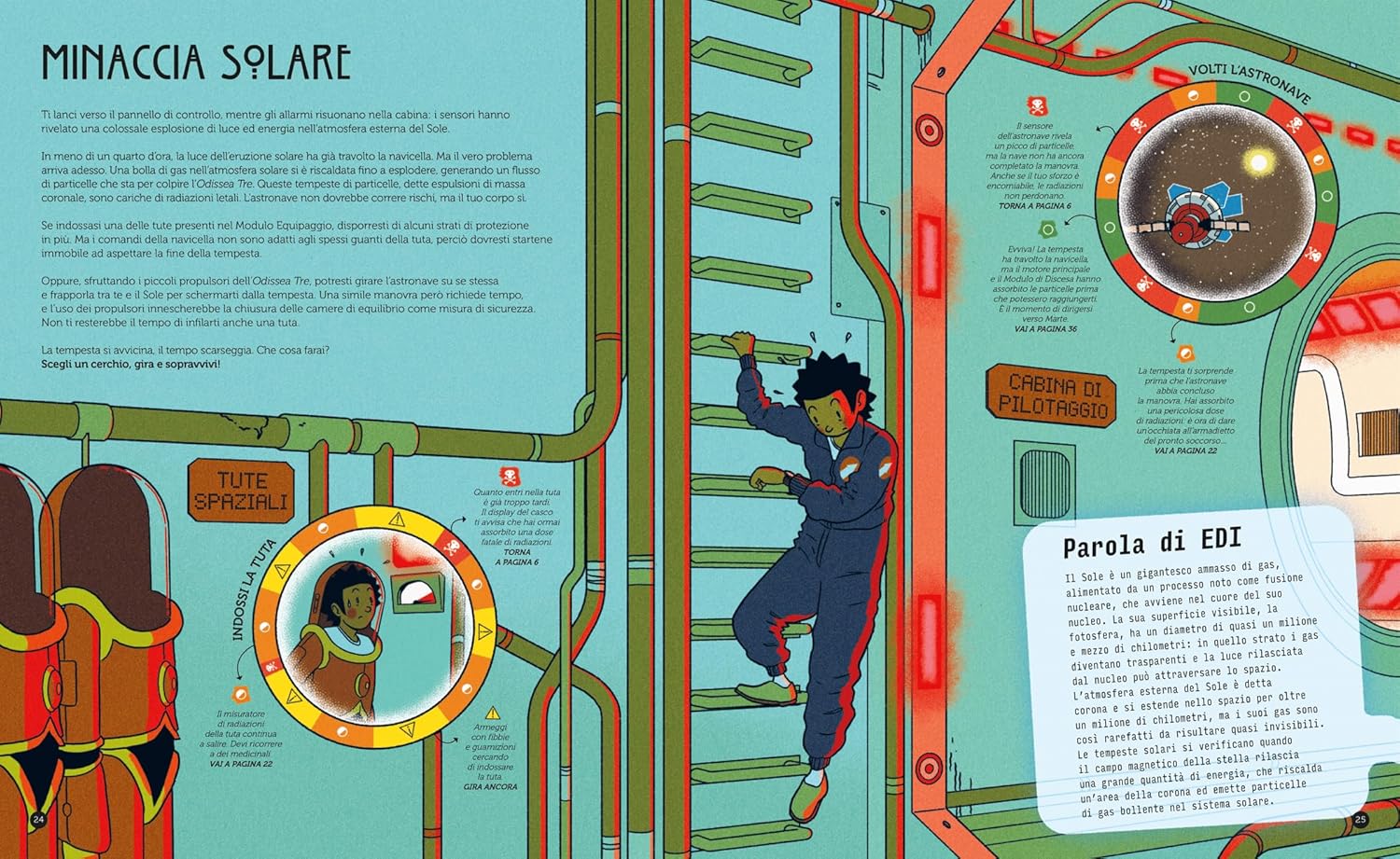 L'Ippocampo Gira e sopravvivi Sperduto spazio libro game