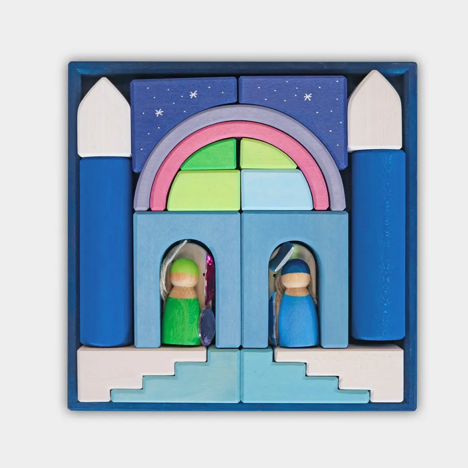 Grimm's Mini Mondo World Polar Light set legno 12 mesi