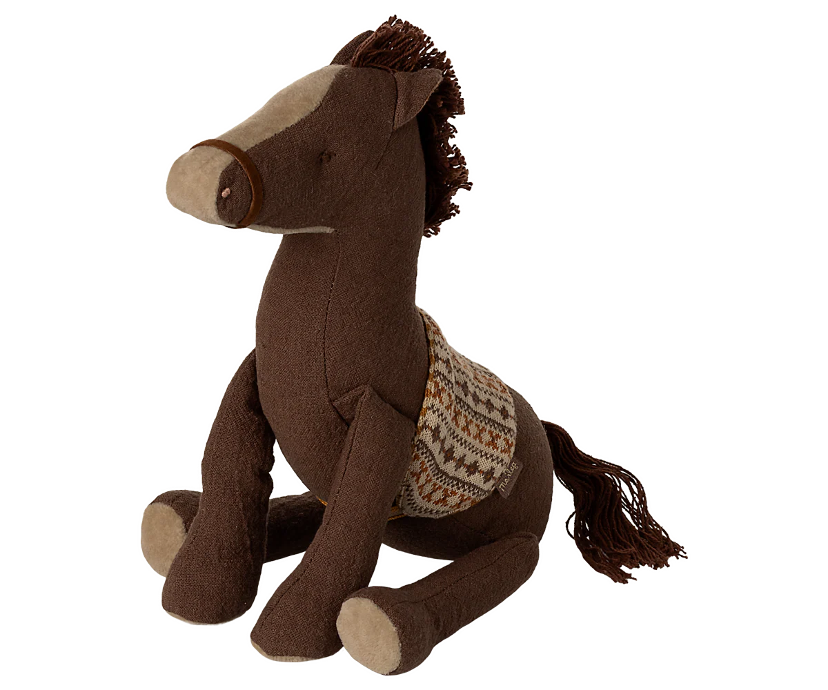 Maileg Pony Piccolo pupazzo in cotone marrone 17 cm