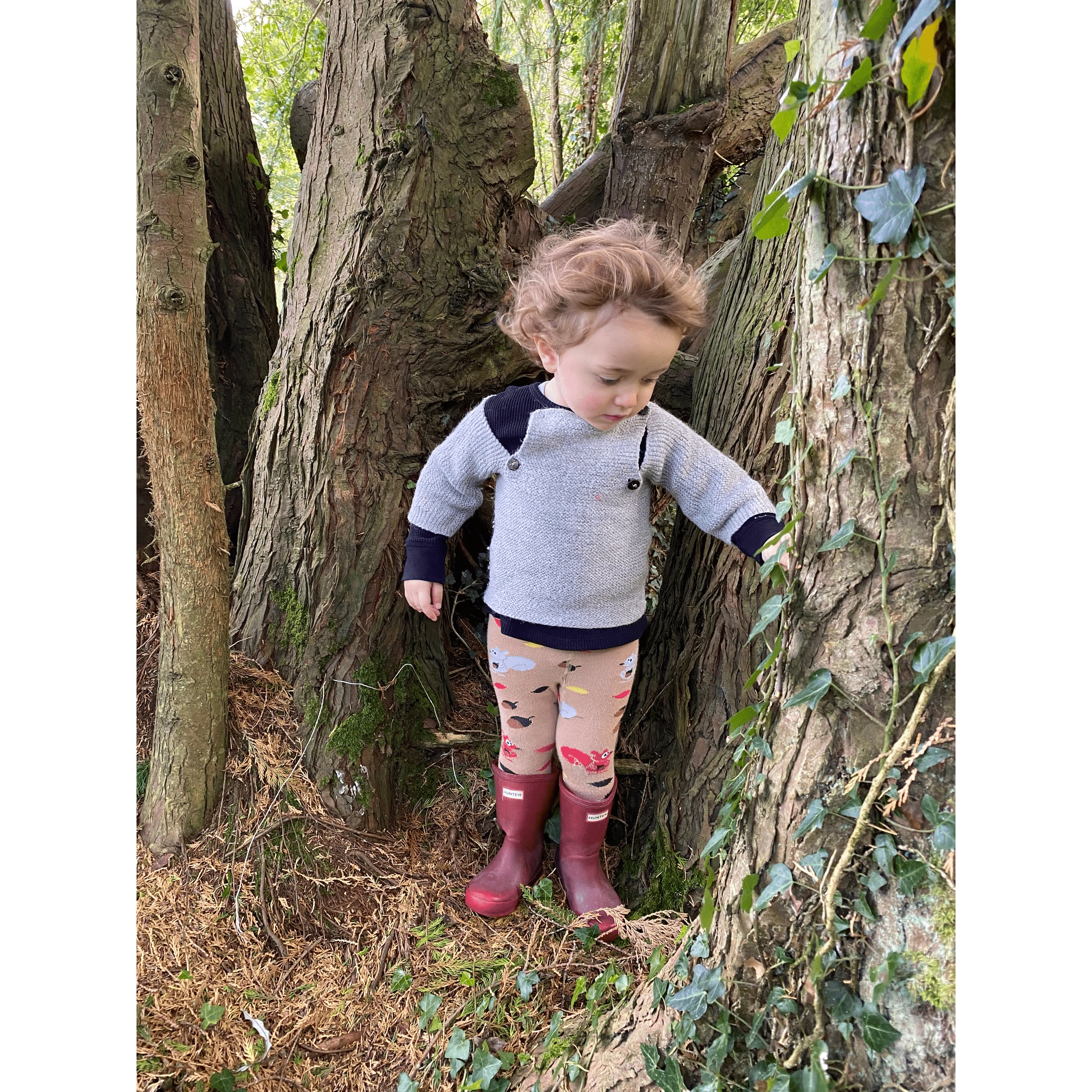 Slugs & Snails Autumn collant marroni scoiattoli bio
