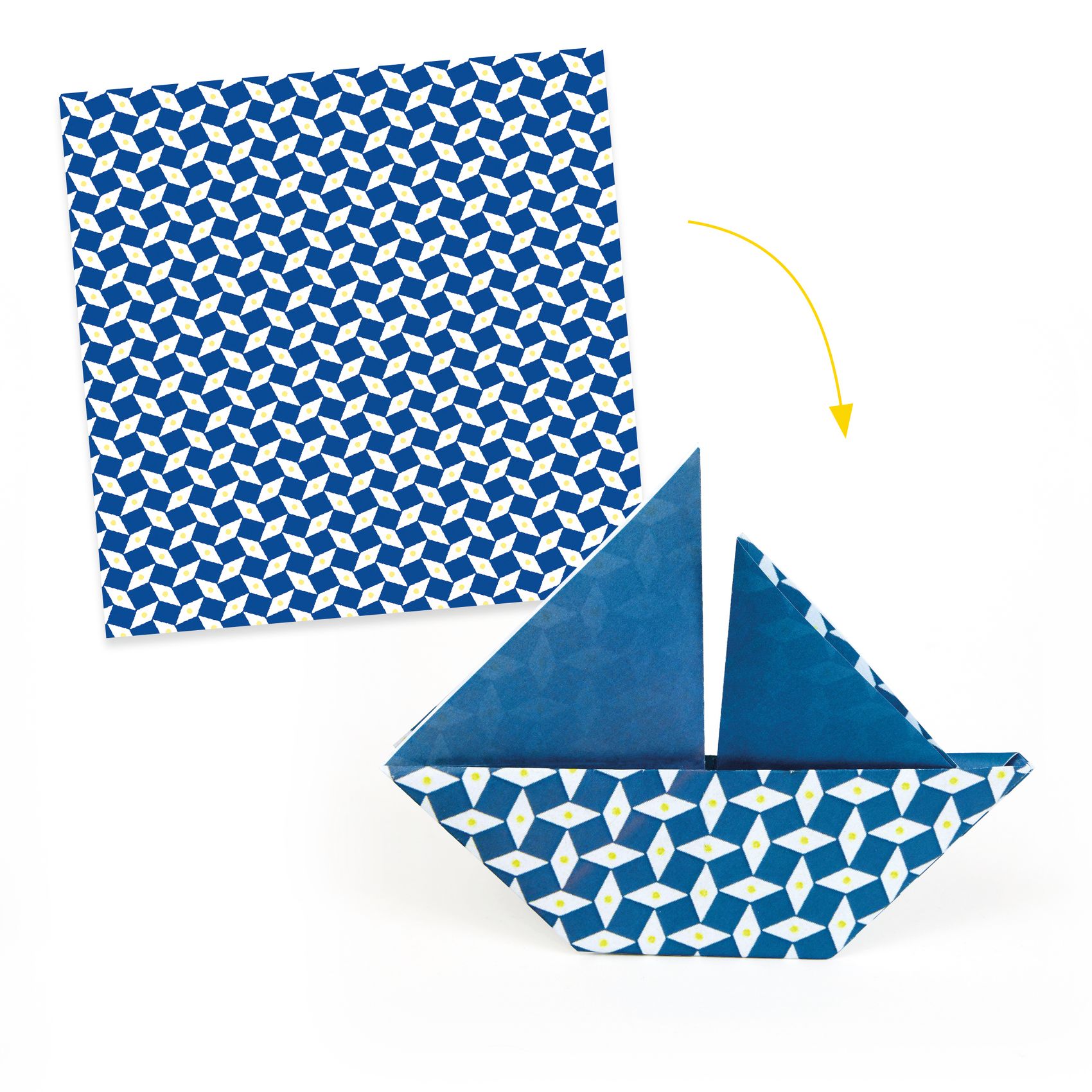 Djeco Natsu carta origami 20x20 cm 100 fogli fronte retro