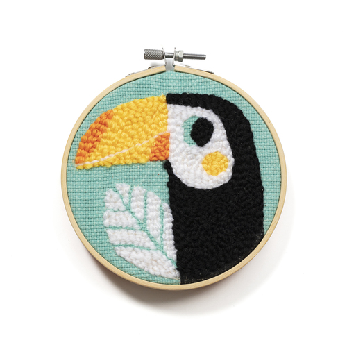 Avenue Mandarine Tucano kit punch needle dai 6 anni