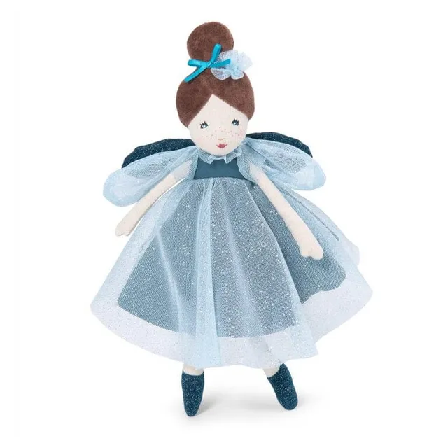 Moulin Roty Il était une fois mini fata blu bambola stoffa 29 cm
