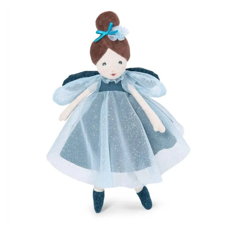 Moulin Roty Il était une fois mini fata blu bambola stoffa 29 cm