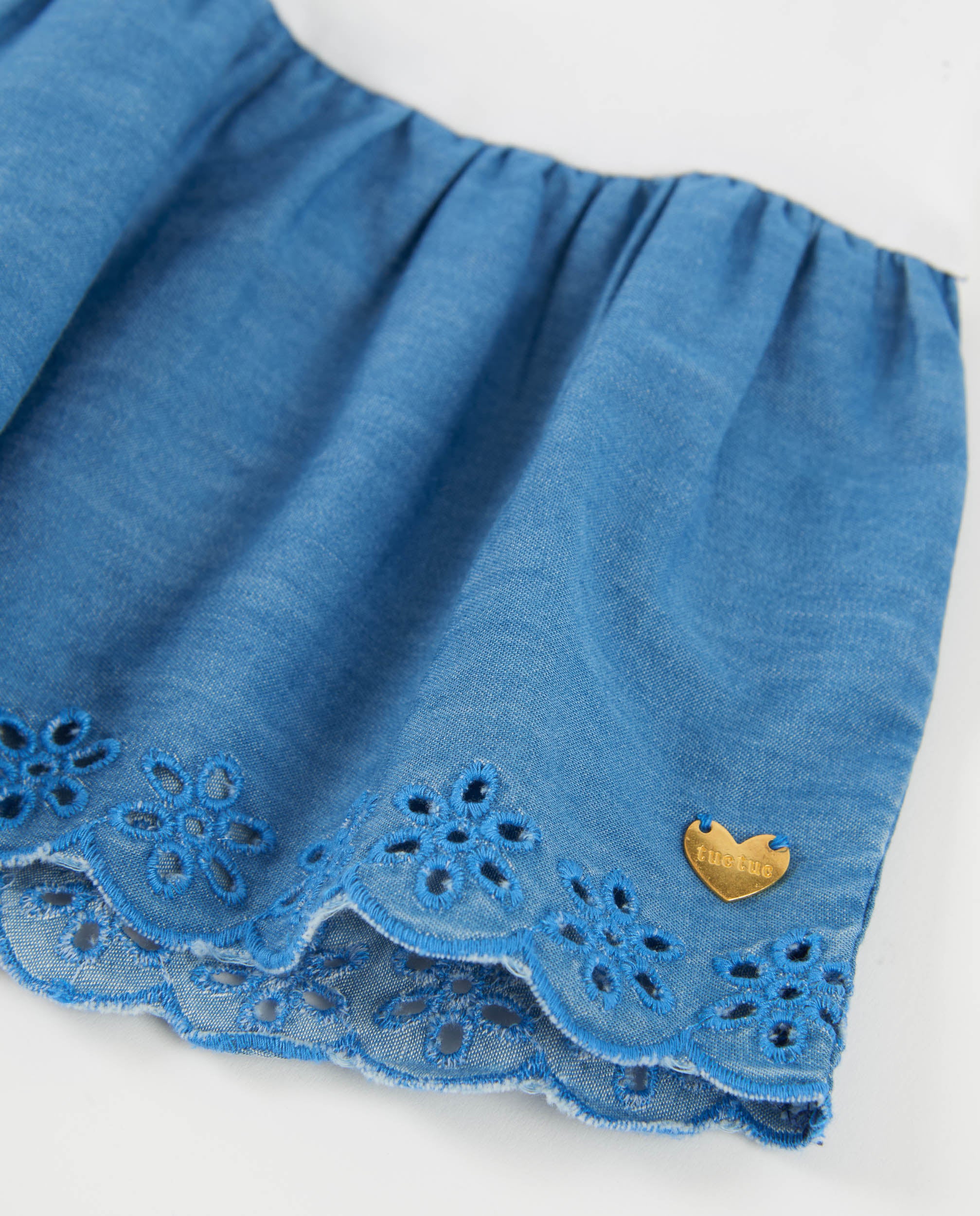 Tuc Tuc vestito bambina bianco marino paillettes