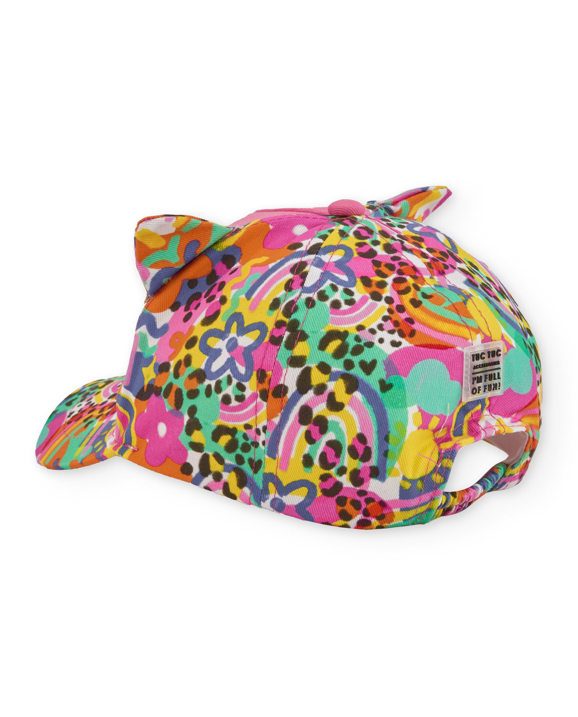 Tuc Tuc cappello bambina rosa con orecchie e visiera