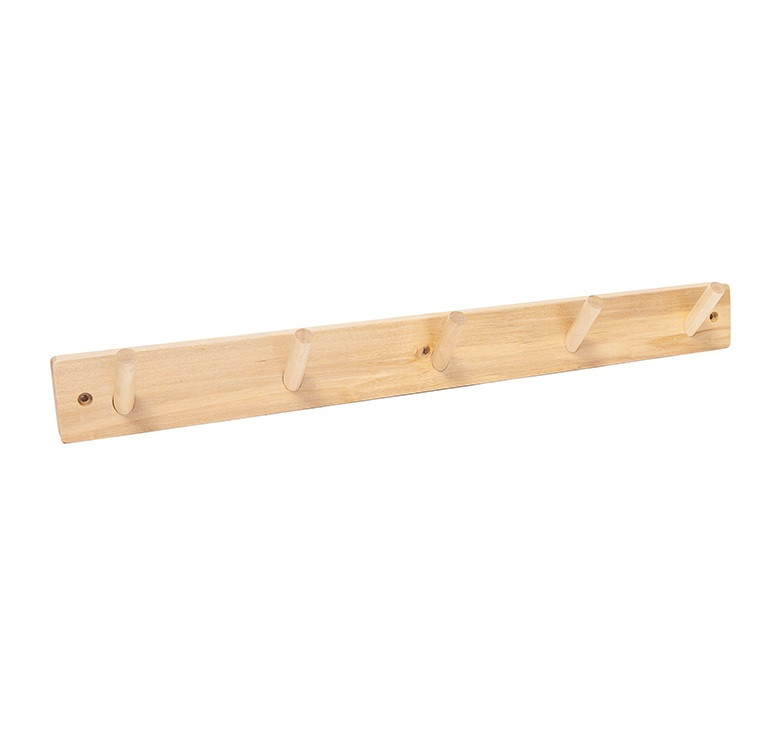 Petit Monkey stecca appendiabiti 5 ganci legno 50 cm