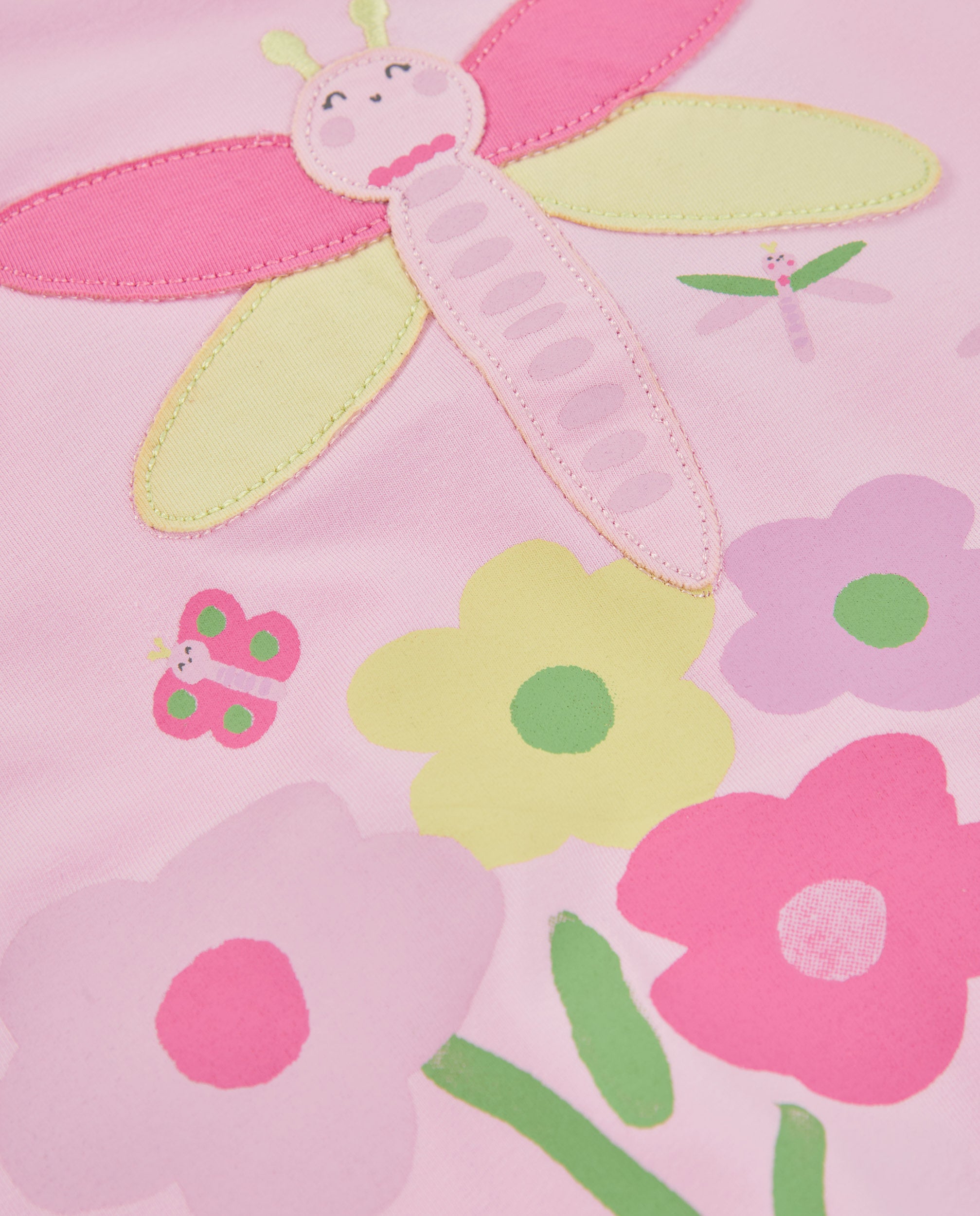 Tuc Tuc vestito neonata rosa libellula con mutandina