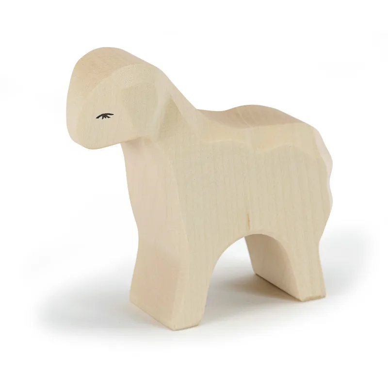 Ostheimer Pecora Bianca Figura Legno 8 cm