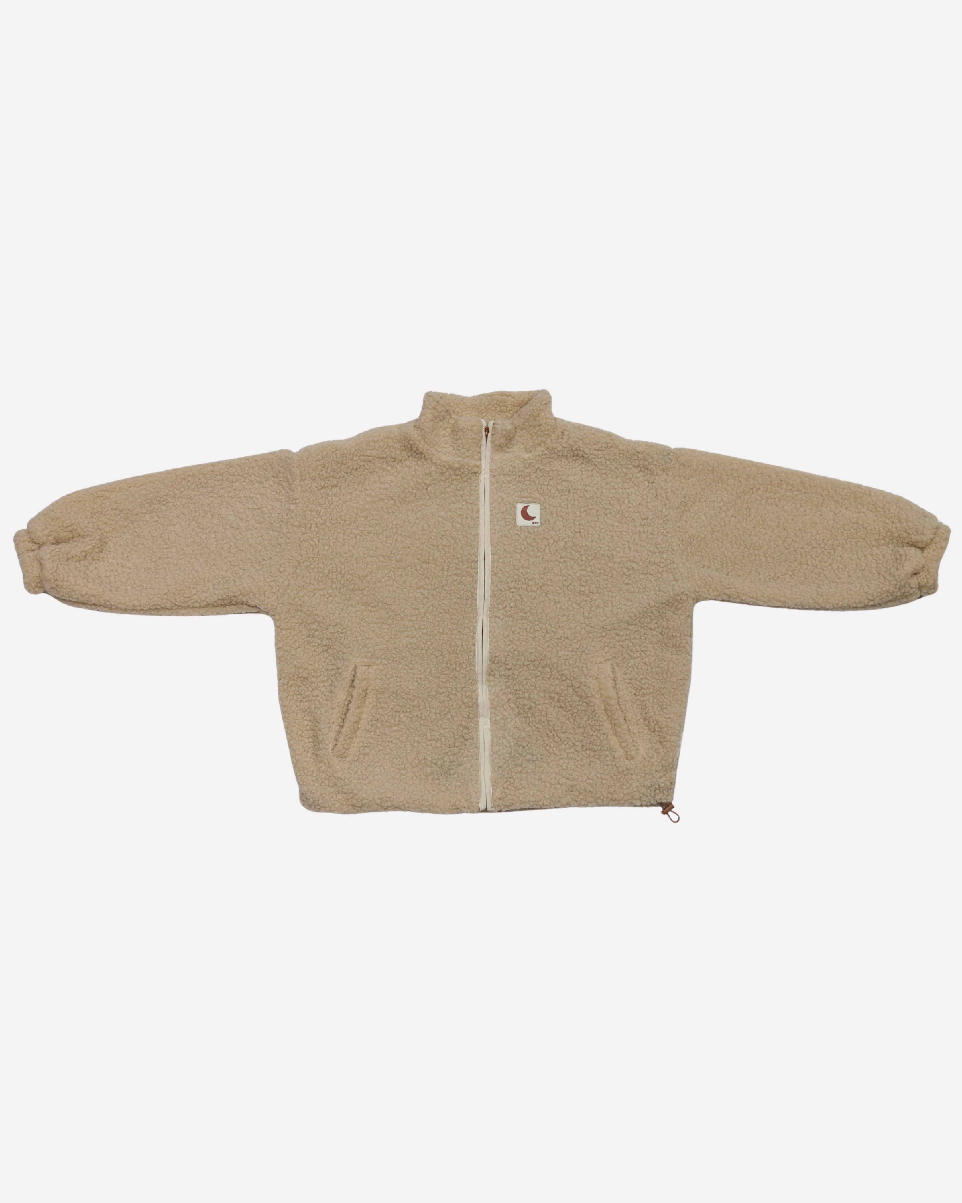 Ella and Rapha Teddy giacca beige taglia unica calda