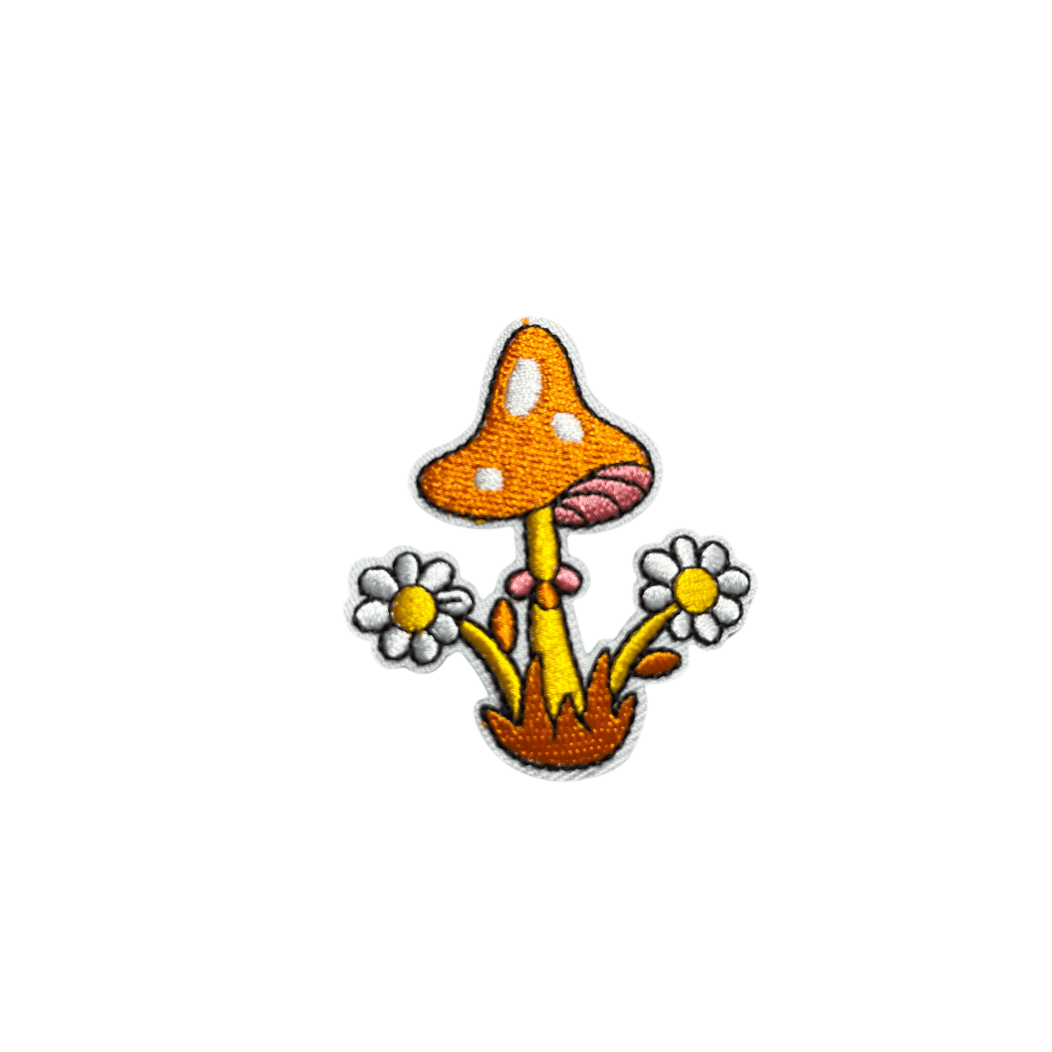 Slugs & Snails Mushroom toppe termoadesive funghi ricamate