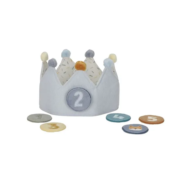 Little Dutch corona compleanno bambino blu numeri 1-5