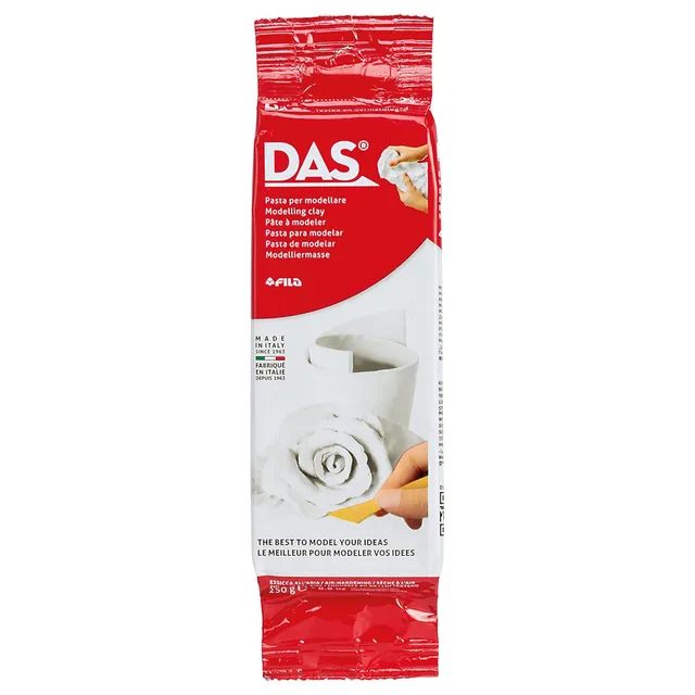 DAS Pasta Modellabile Bianca 250 gr che Indurisce all’Aria