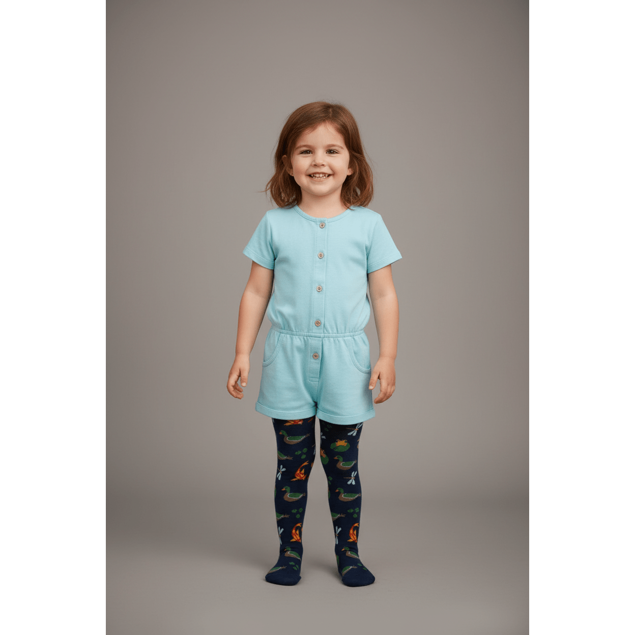 Slugs & Snails Pondlife collant bimba cotone bio blu