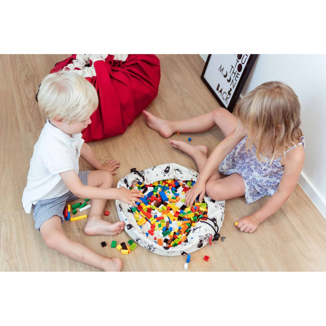 Play&Go Mini Space sacco astuccio porta giochi cotone