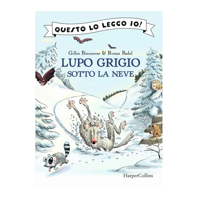HarperCollins Lupo Grigio sotto la neve libro stampatello