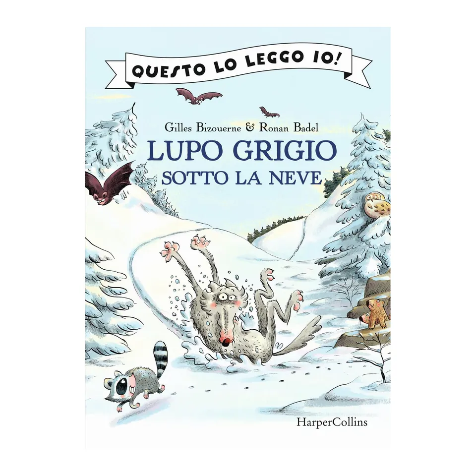 HarperCollins Lupo Grigio sotto la neve libro stampatello