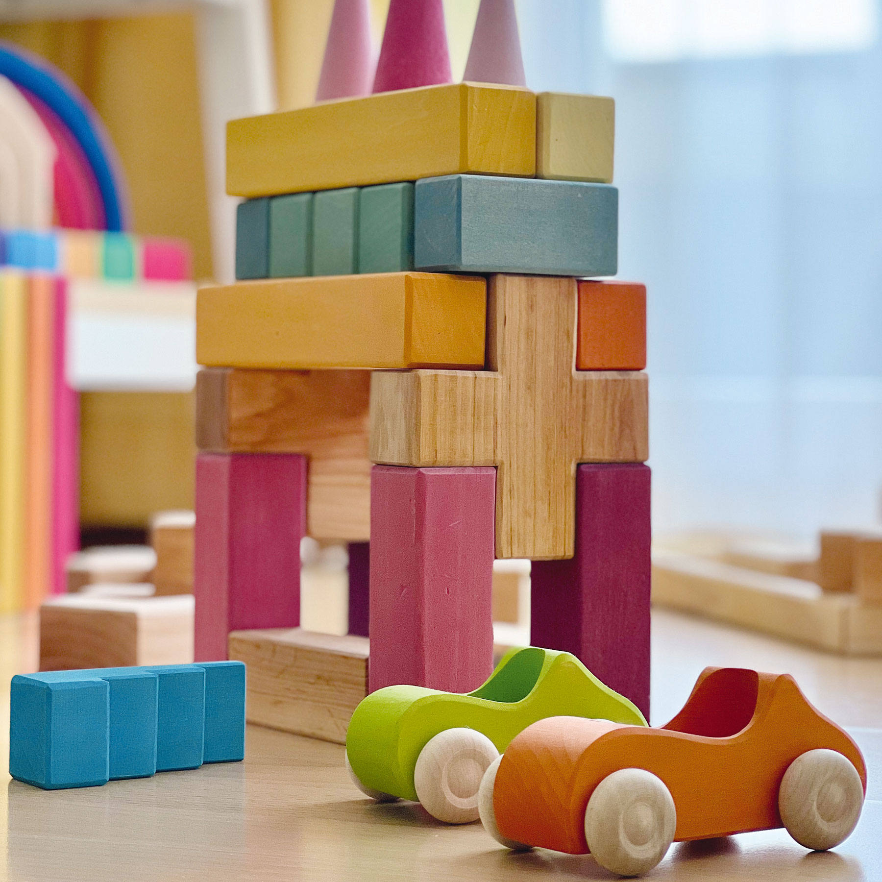 Grimm’s Stairway set costruzioni legno naturale 19 pezzi