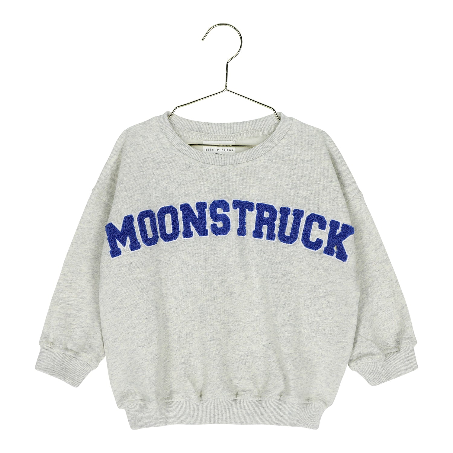 Ella and Rapha Moonstruck loose fit felpa grigio cenere bambino