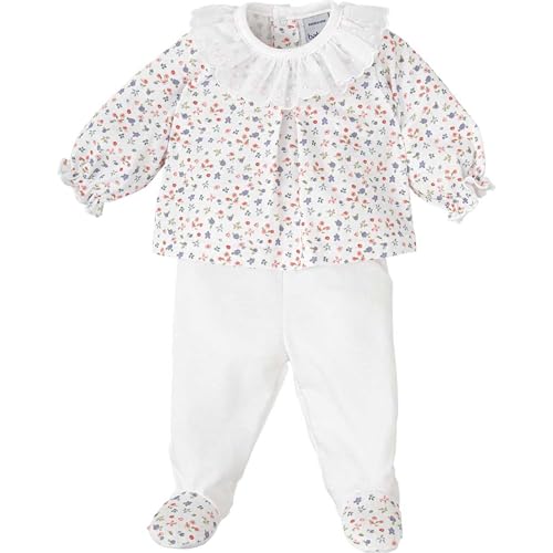 Babidu set neonata fiori maglia e ghetta cotone