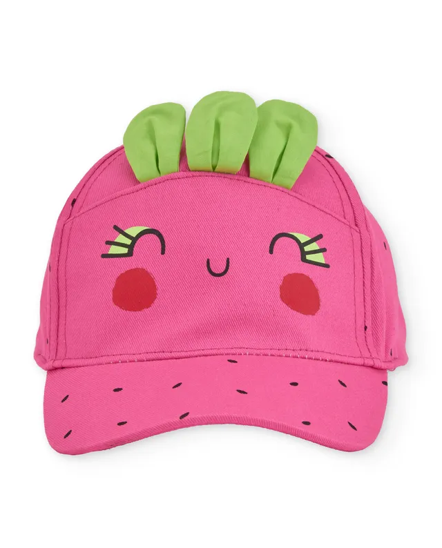 Tuc Tuc cappello bambina rosa foglie con visiera