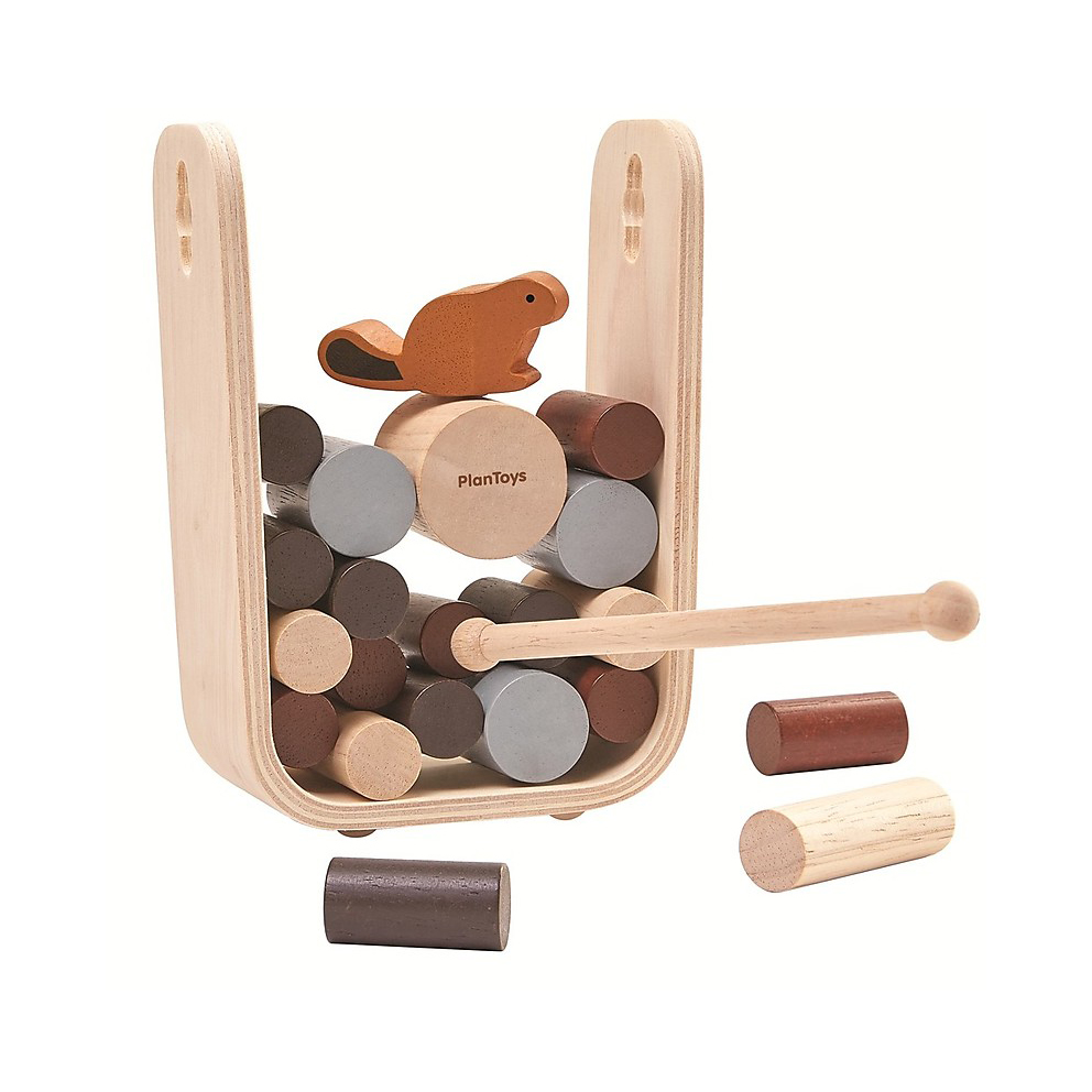 Plan Toys Timber Tumble gioco equilibrio diga castori