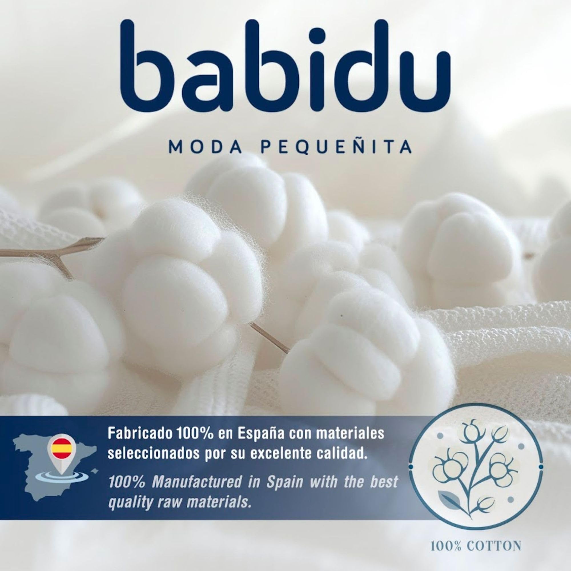 Babidu Punt Nou canottiera termica collo alto cotone