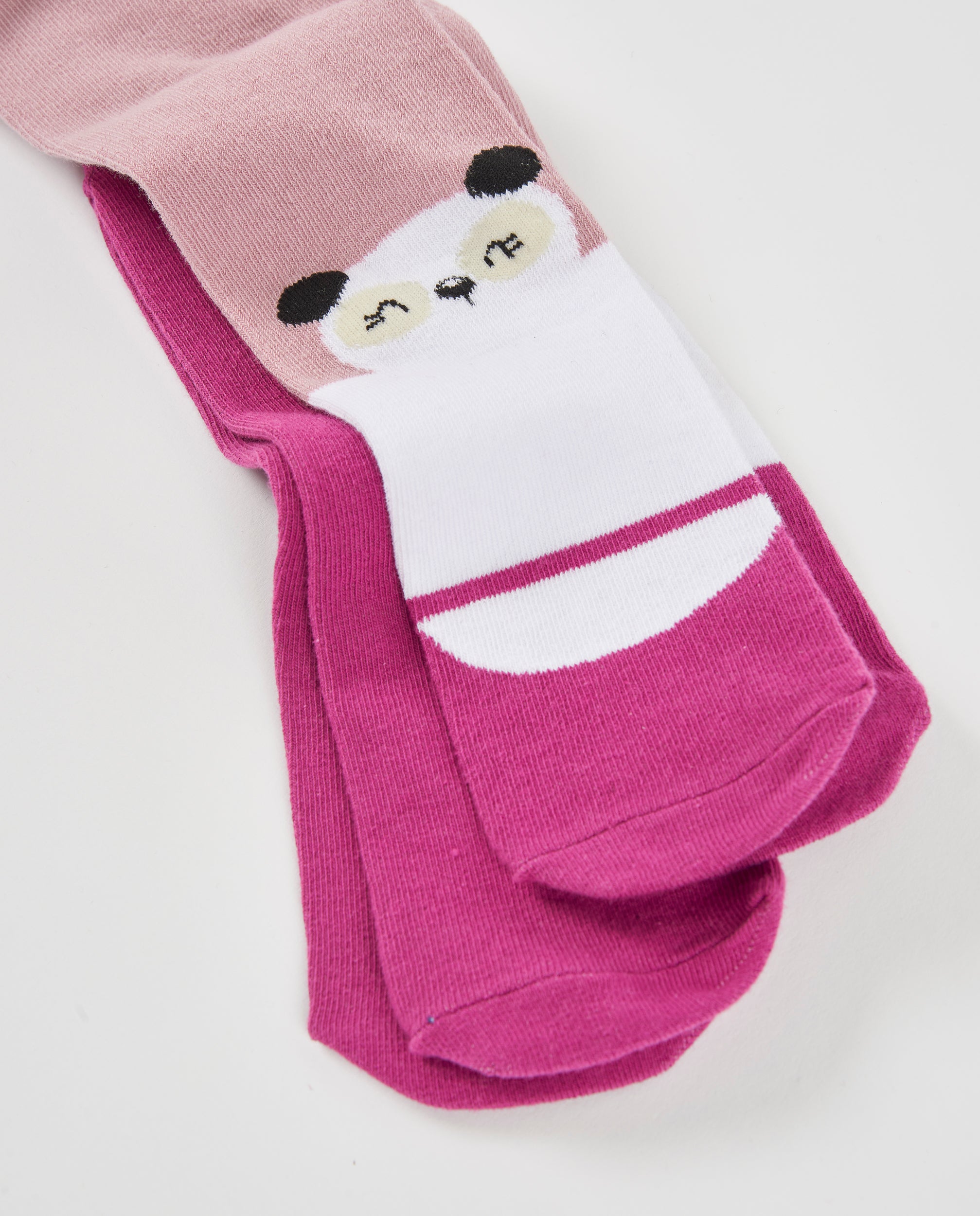 Tuc Tuc collant bambina rosa panda elasticizzato