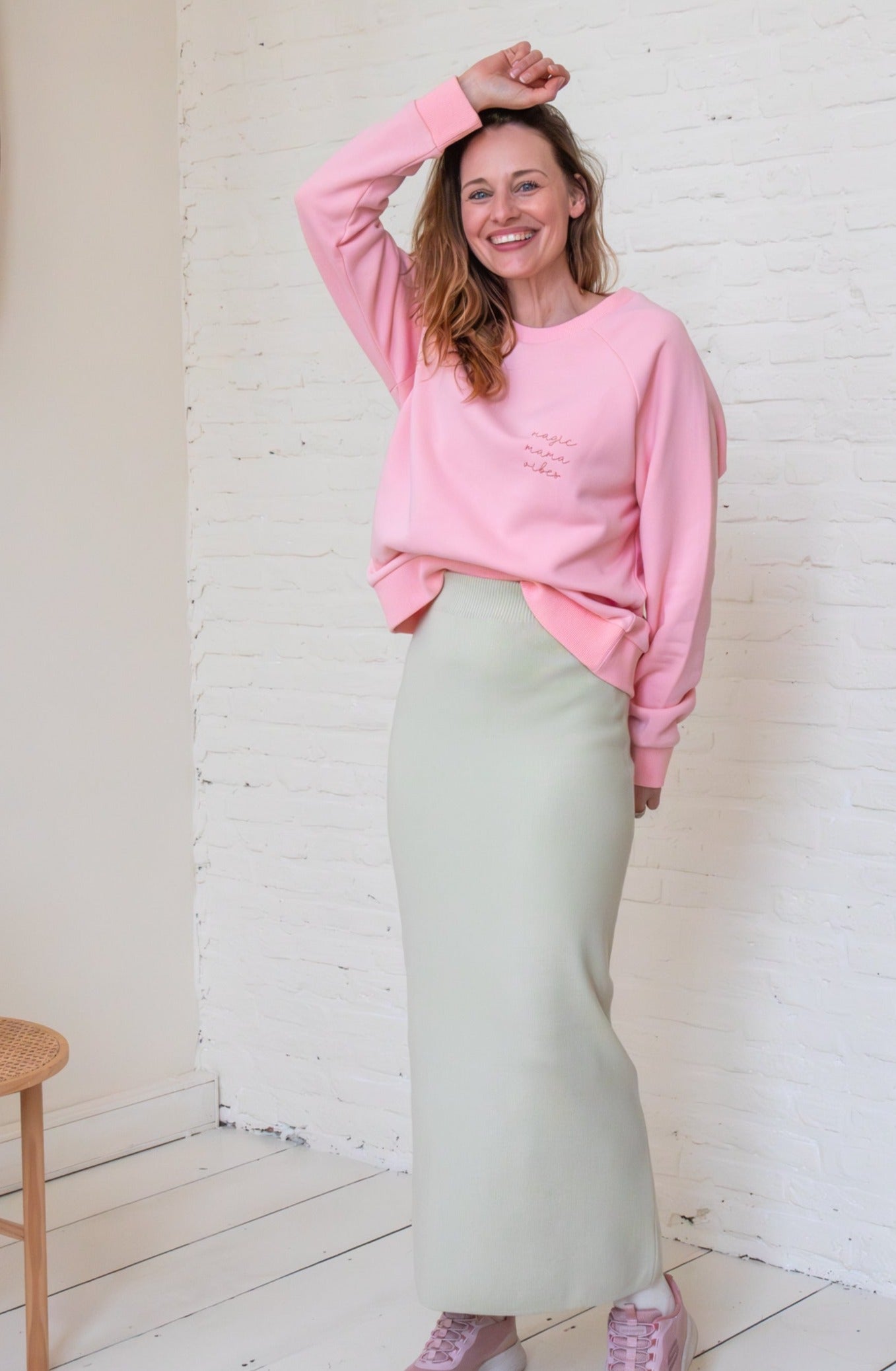 Ella and Rapha MAMA Classic Fit felpa rosa cherry blossom