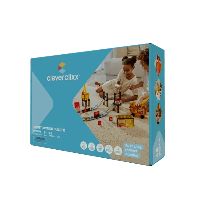 Cleverclixx Builder Pack 48 costruzioni magnetiche 48 pezzi