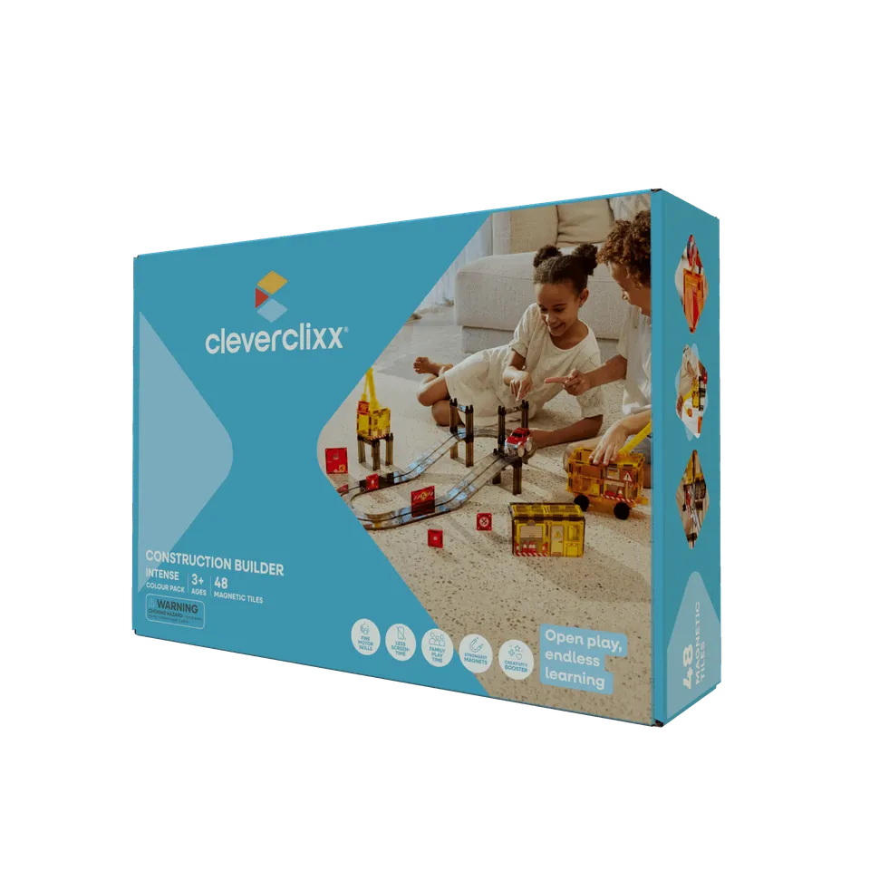 Cleverclixx Builder Pack 48 costruzioni magnetiche 48 pezzi