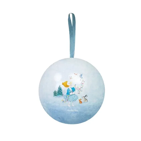 Moulin Roty La Grande Famille palla di Natale 7 cm