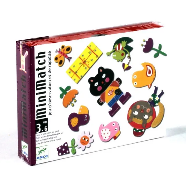 Djeco Minimatch gioco carte animali 3 anni