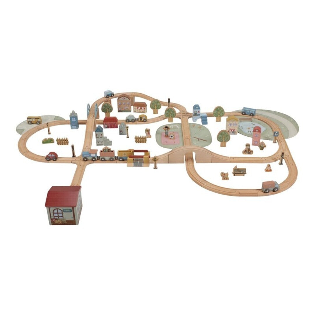 Little Dutch set trenino legno XL con binari e stazione