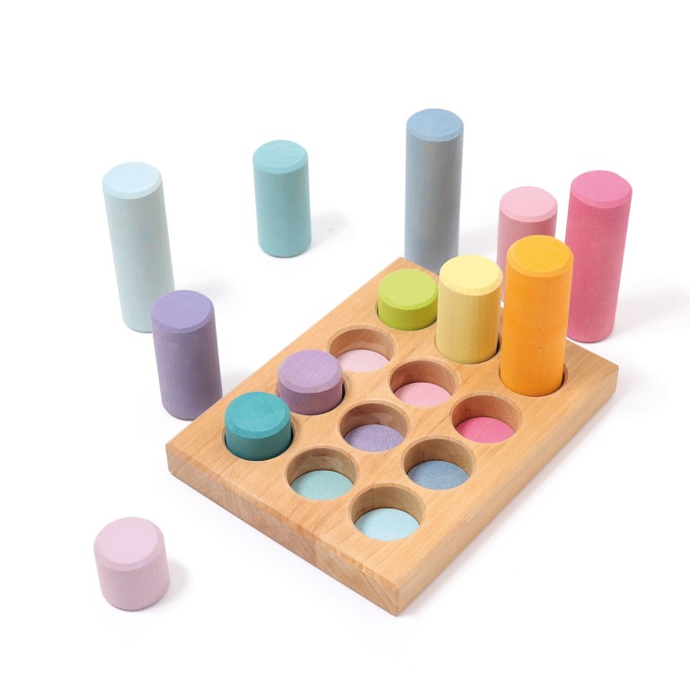 Grimm's Cilindri Pastello gioco costruzioni 13 pezzi