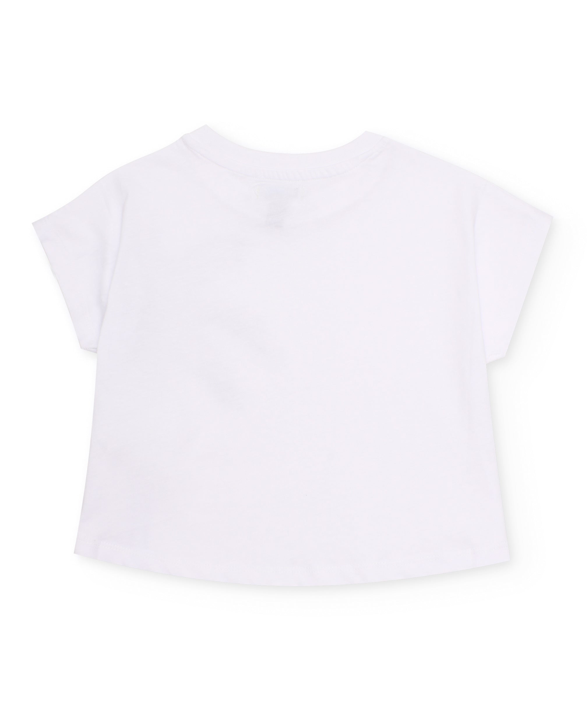 Tuc Tuc completo bambina t-shirt shorts palma bianco