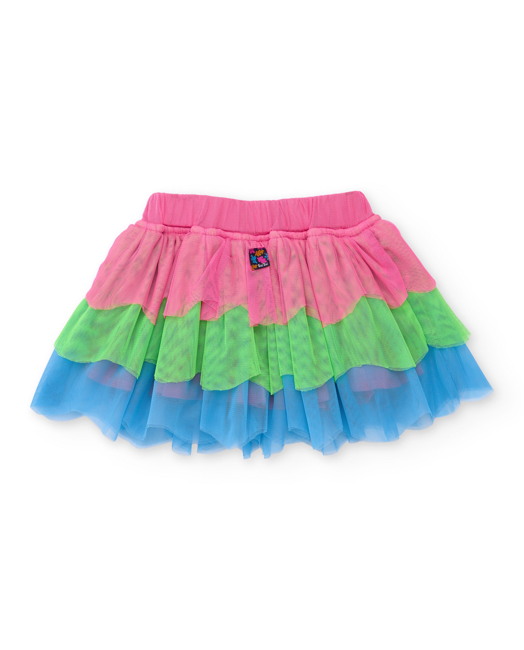 Tuc Tuc gonna bambina tulle a balze multicolore