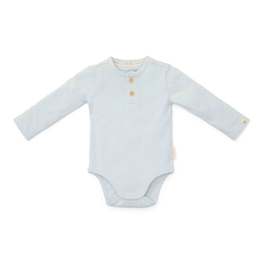 Little Dutch Forest Friends body manica lunga azzurro bio
