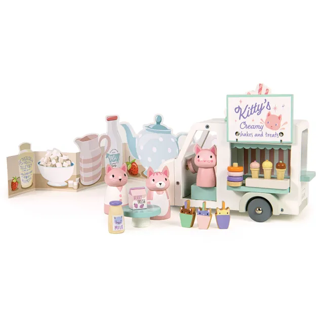 Tender Leaf Kitty's Milkshake Van furgoncino legno 3 anni