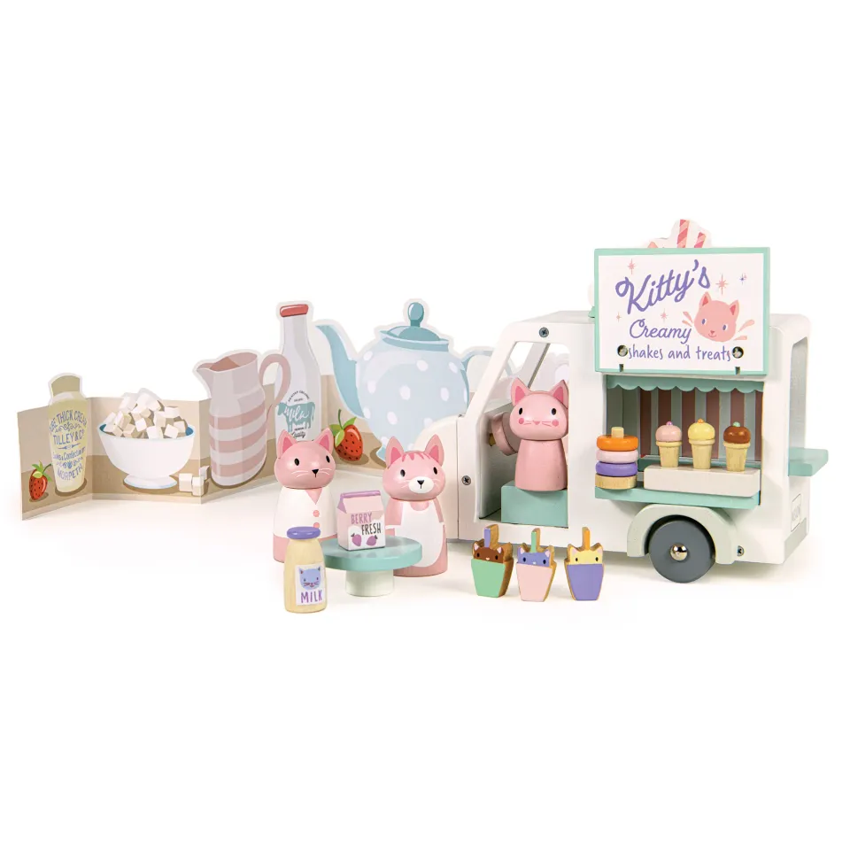 Tender Leaf Kitty's Milkshake Van furgoncino legno 3 anni