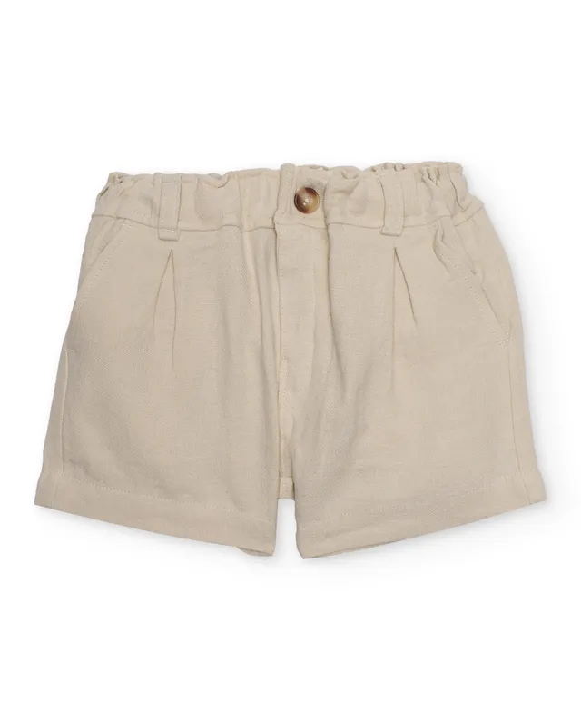Tuc Tuc bermuda bimbo beige tessuto leggero